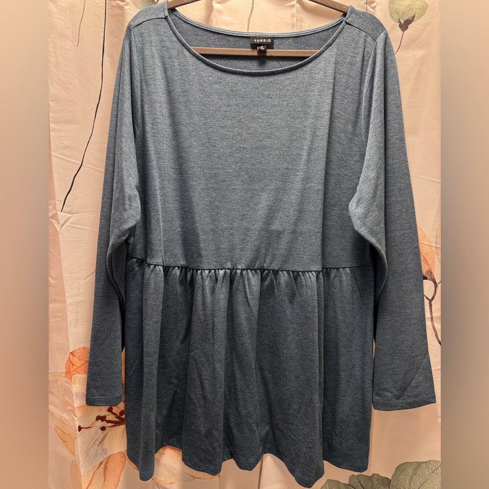 Elegant Blue Women's Top